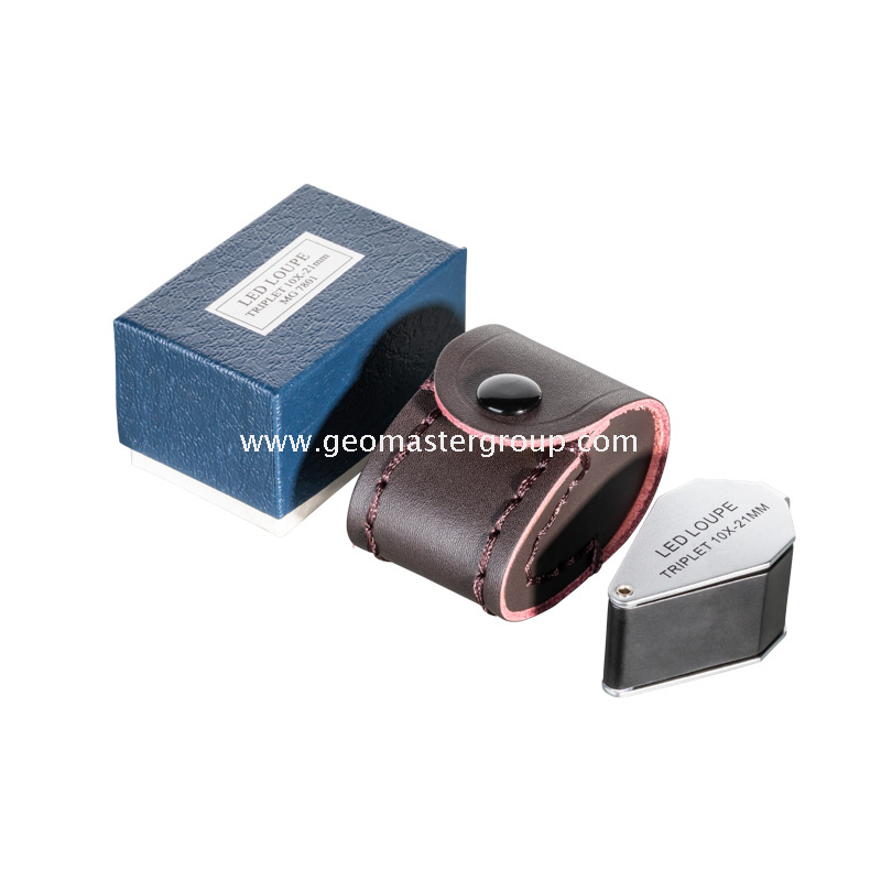 Cam UV/Beyaz LED Büyüteç (10x,21mm)