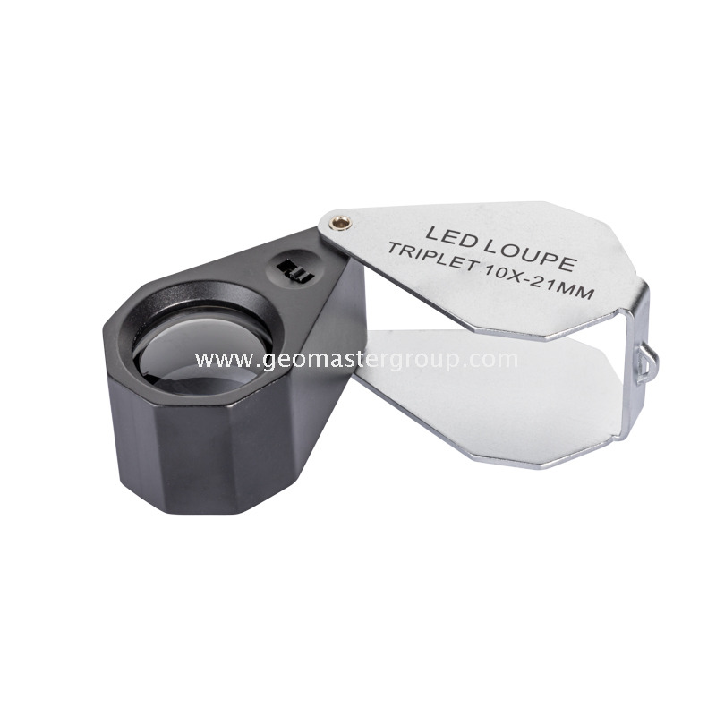 Cam UV/Beyaz LED Büyüteç (10x,21mm)