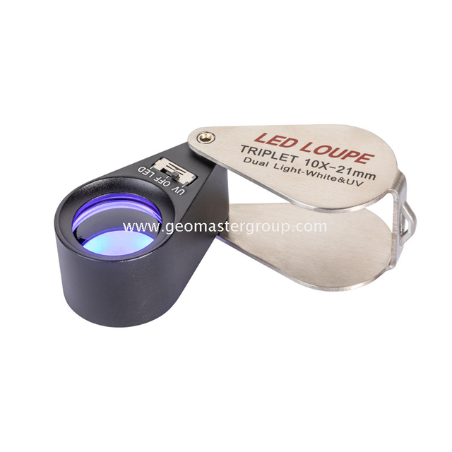 Cam LED Büyüteç (10x,21mm)