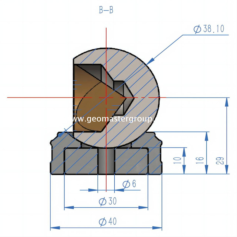 Laser Tracker Reflektör (38.1mm,5',Yuva)